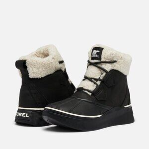 Sorel Black and Cream Winter Boots